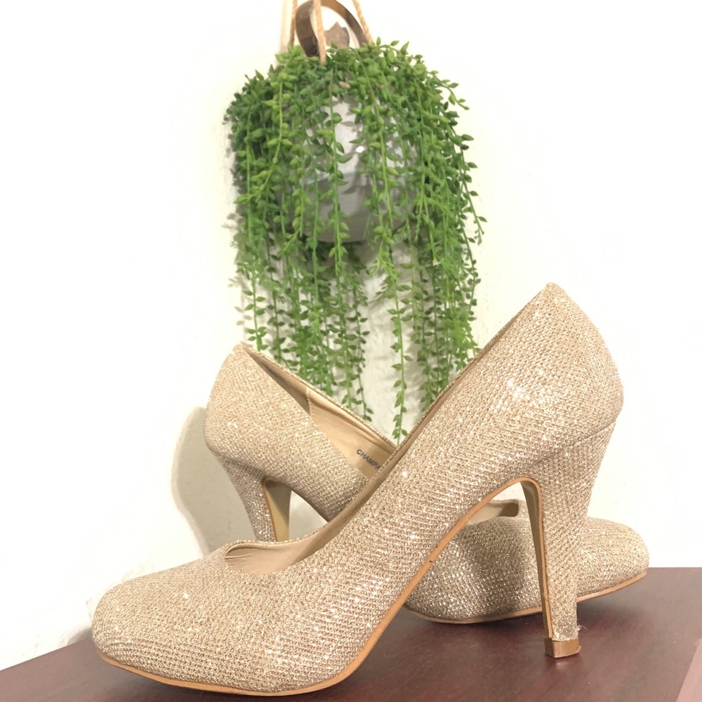 Bella Marie Champagne Heels